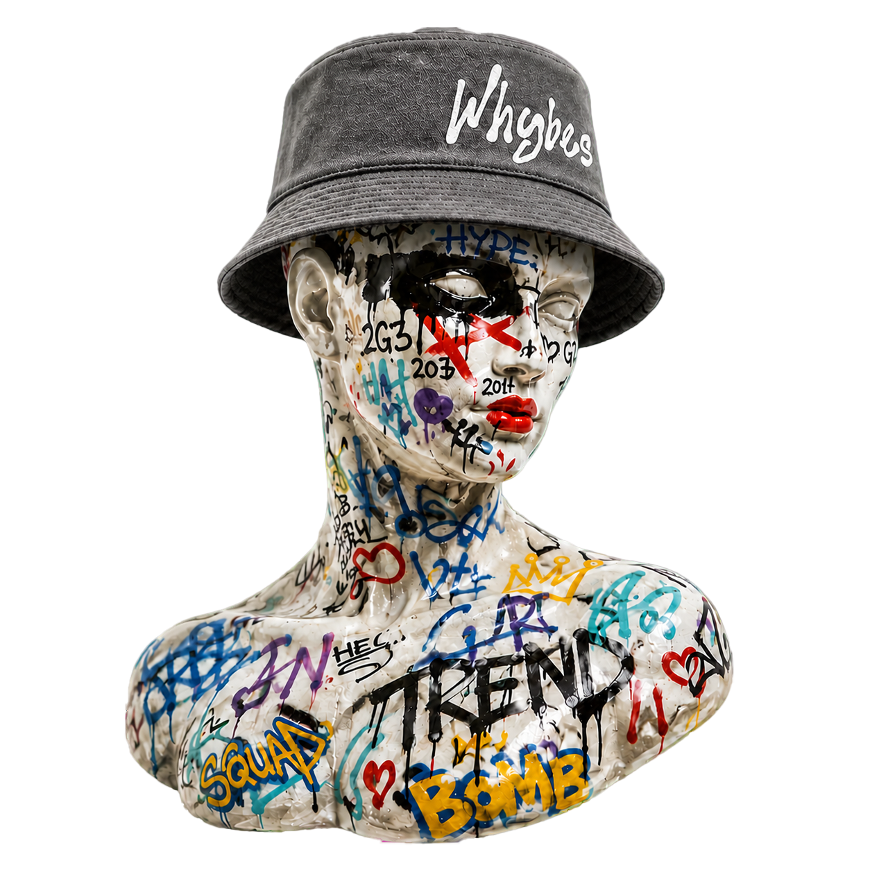 Why Wear H-29 Whybes Bucket washed gray mannequin three-quarter