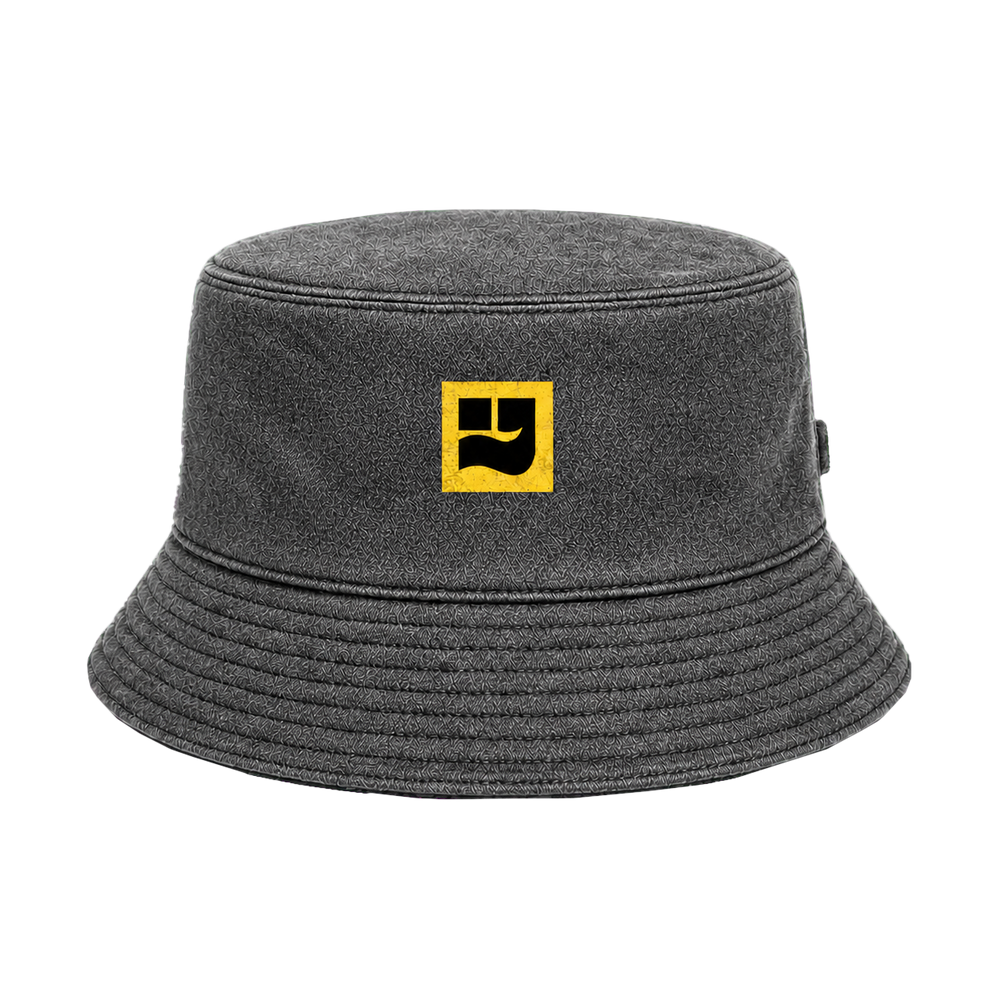 Why Wear WHY Yellow Mark Bucket washed gray full floating