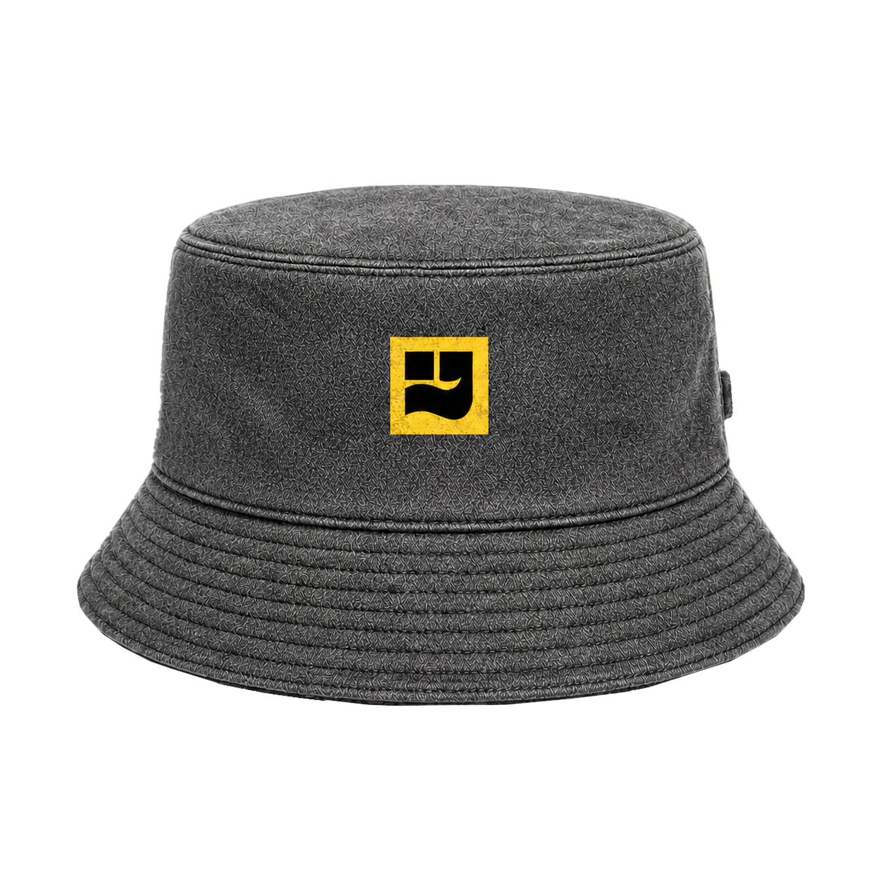 Why Wear WHY Yellow Mark Bucket washed gray full floating