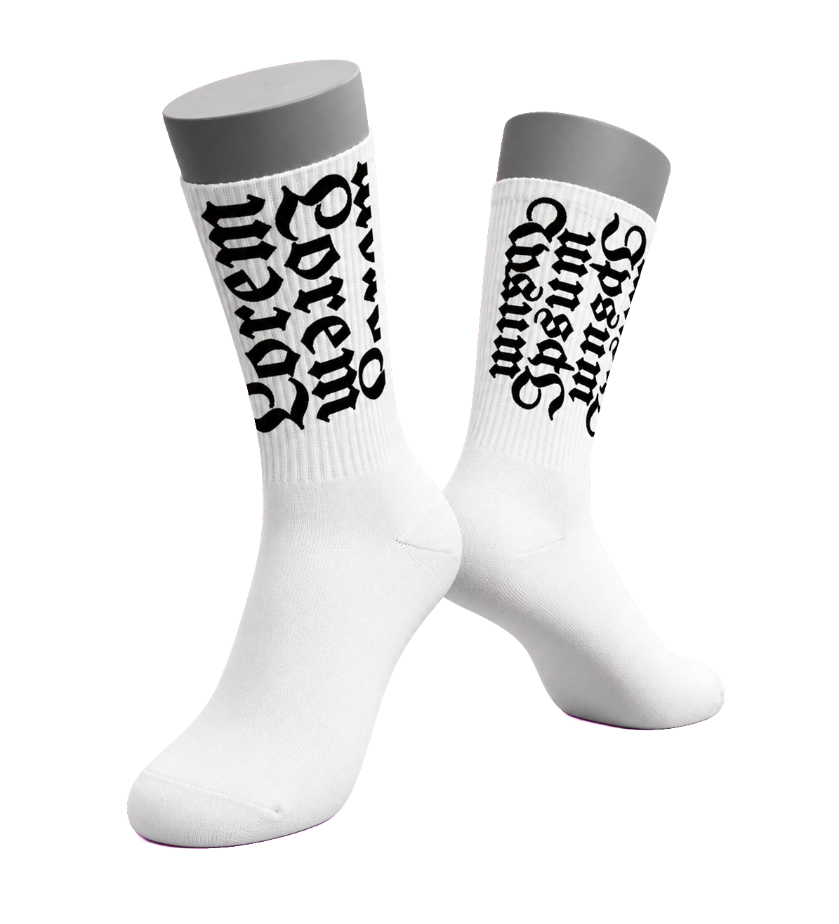 Why Wear S-black-gothic mannequin three-quarter transparent mockup