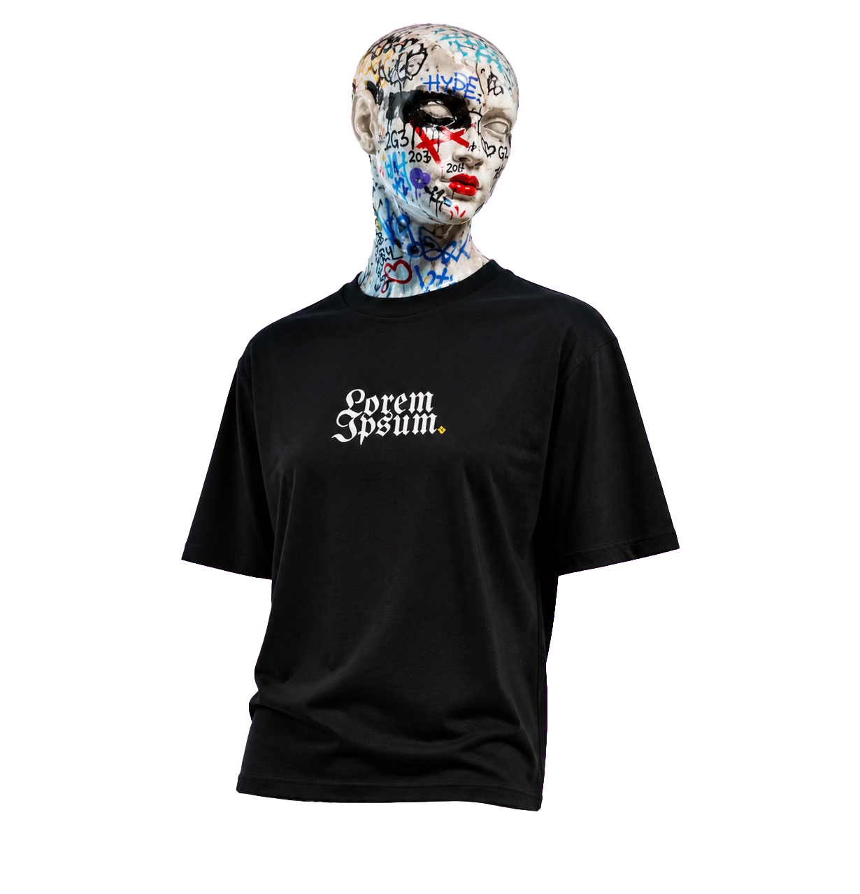 Why Wear T-04-lorem-ipsum 04 mannequin 3q mockup