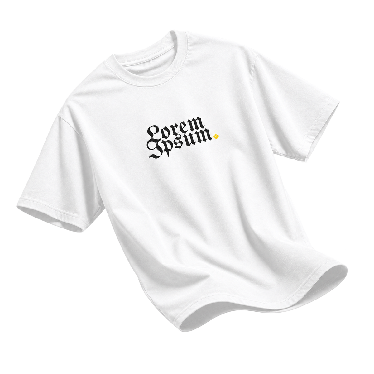 Why Wear T-04 Lorem Ipsum White full floating mockup