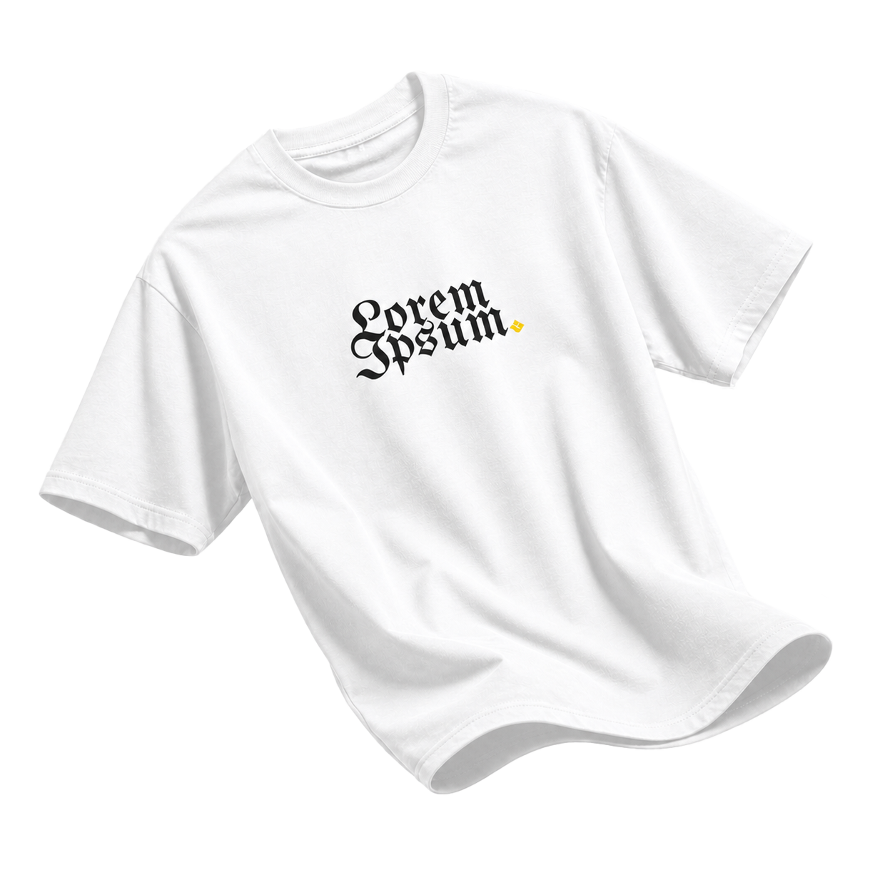 Why Wear T-04 Lorem Ipsum White full floating mockup